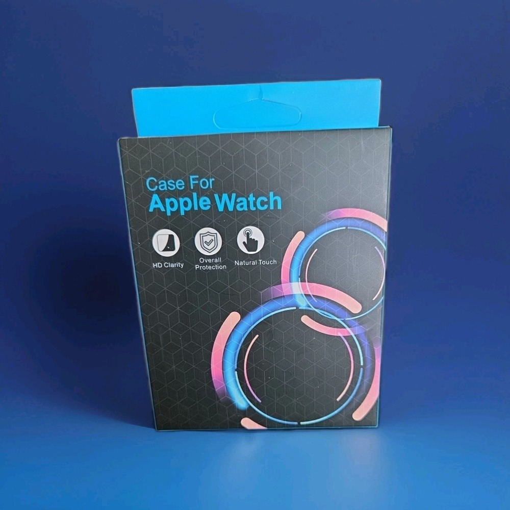 2 Pack 49mm Case Built in Tempered Glass Screen Protector For Apple